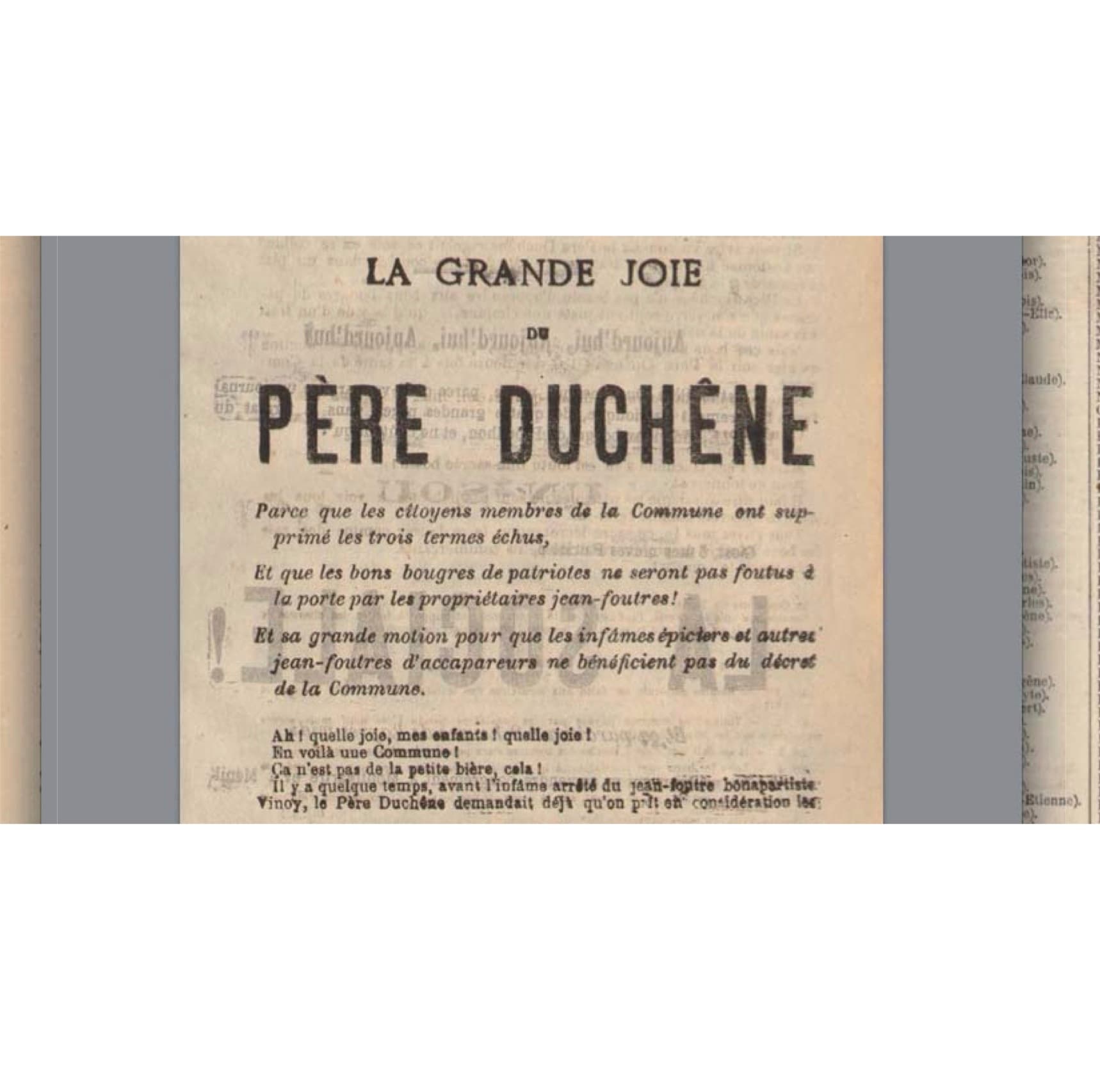 3 avril (suite, je me souviens)