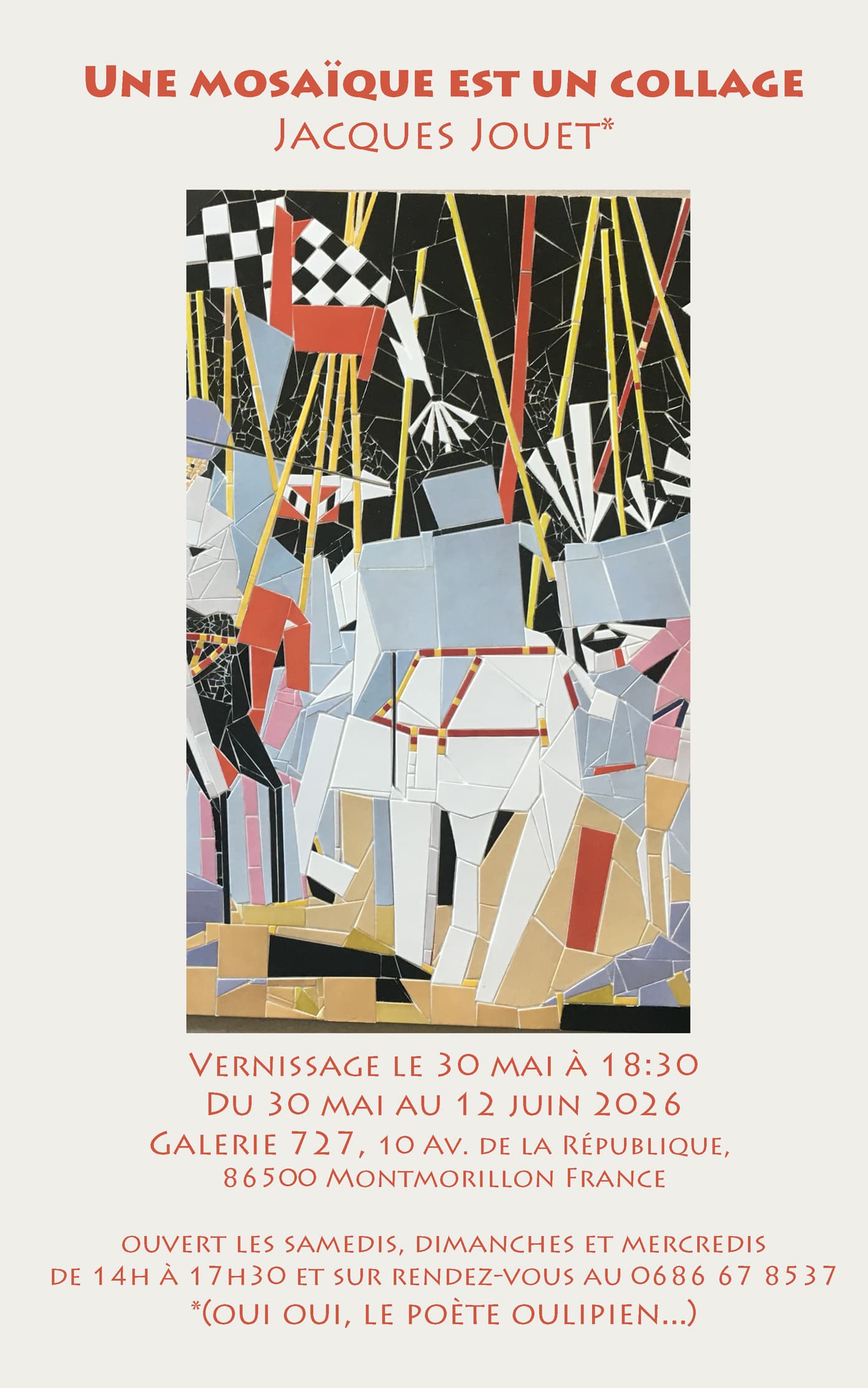 Une mosaïque est un collage, exposition