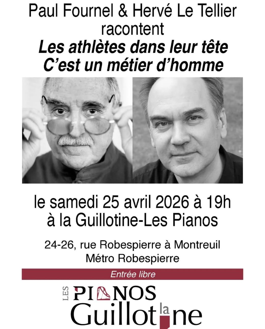 C'est samedi ! #hervéletellier #paulfournel #oulipo