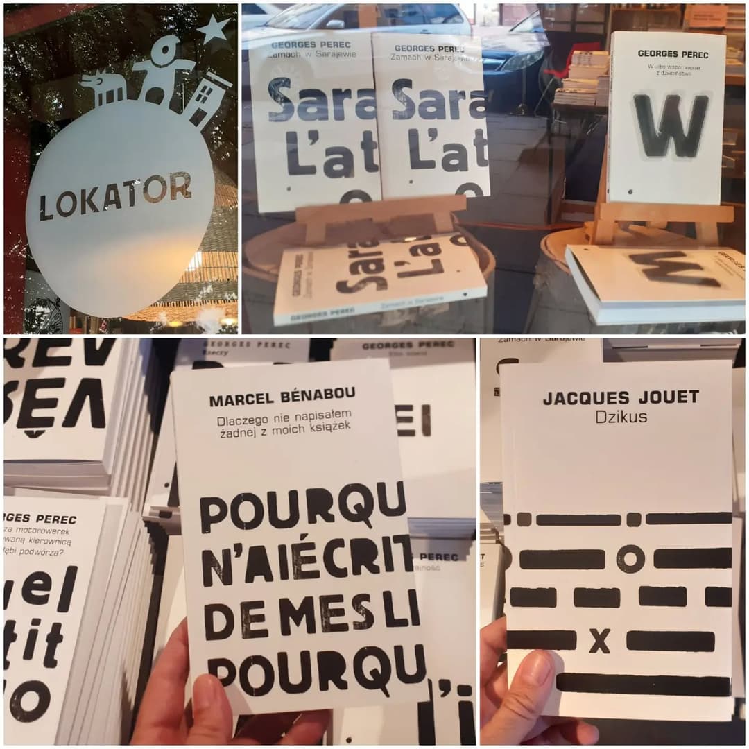 Librairie~café des éditions Lokator. L'Oulipo a l'honneur (Cracovie, Pologne) #o…