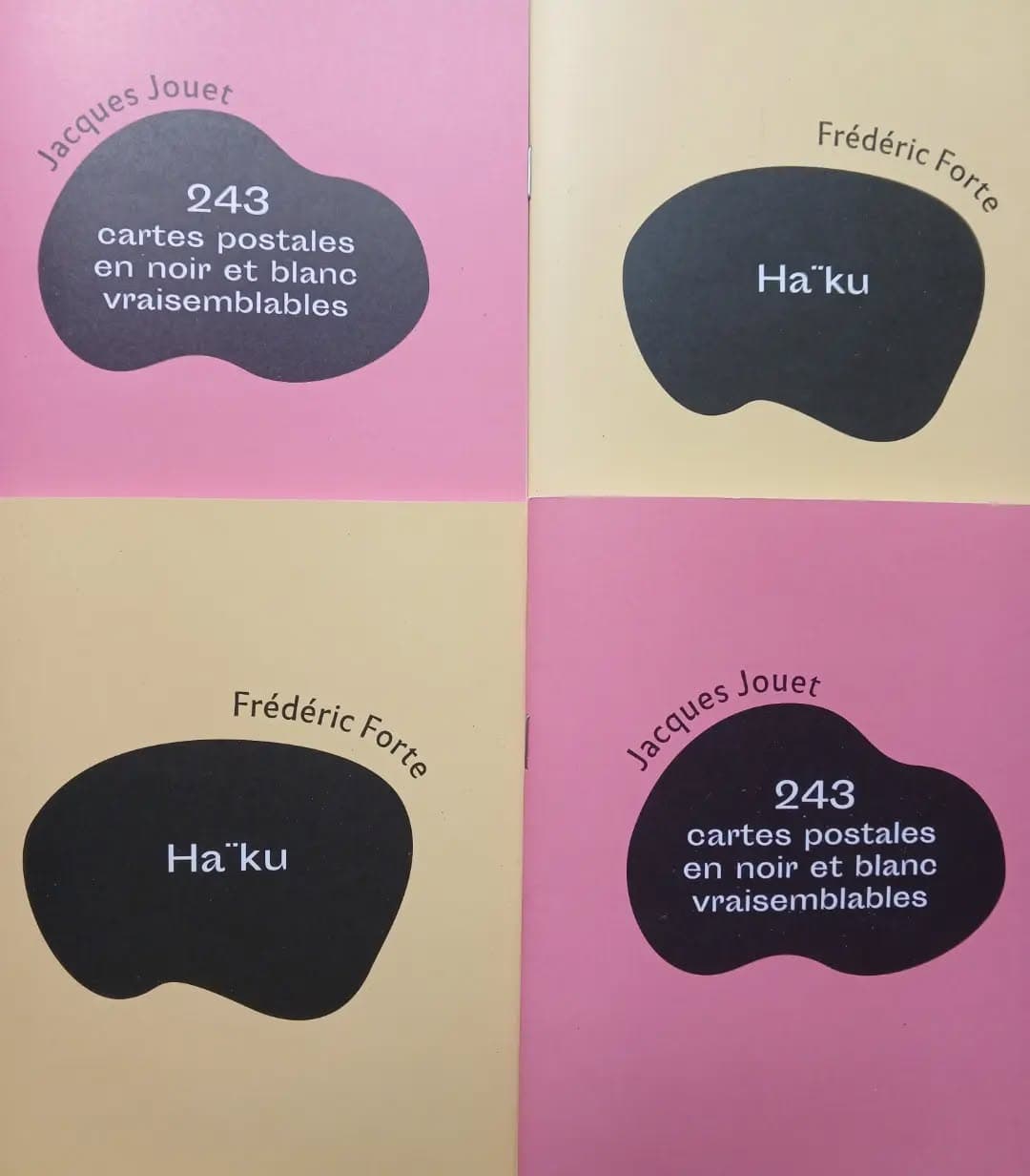 Deux nouveautés dans le cadre de la B.O. (Bibliothèque Oulipienne) ! Jacques JOUET : "243 cartes postales en noir et blanc vraisemblables" (…
